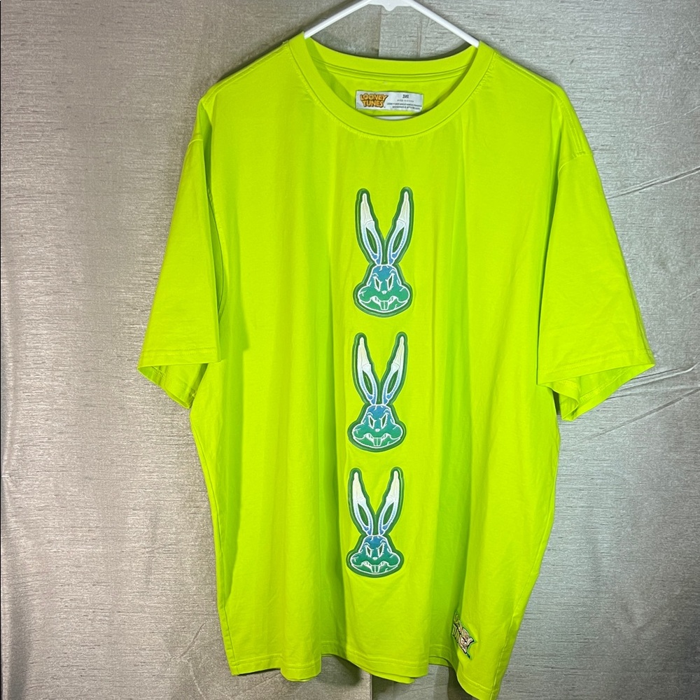 Warner Bros. Looney Tunes Neon Green T-Shirt Size 3X
